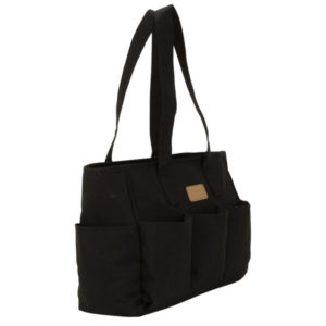 Kalencom Fashion Diaper Tote Bag: Nola by Kalencom Understated Classics Diaper Bag (Black) Side Profile