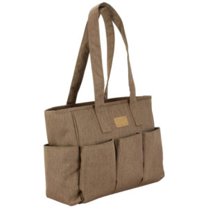 Kalencom Fashion Diaper Tote Bag: Nola by Kalencom Understated Classics Diaper Bag (Toffee) Side Main