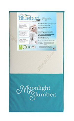 Phthalate & Lead Free with Moonlight Slumber Sleepytyme Crib Mattress Premium Comfort Infant Mattress with Fluid-Proof Washable Cover and Extra Firm Support 52x27.5x5 inch